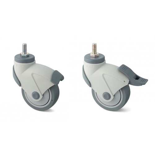 Dual Brake System Caster (Threaded Bolt Type)